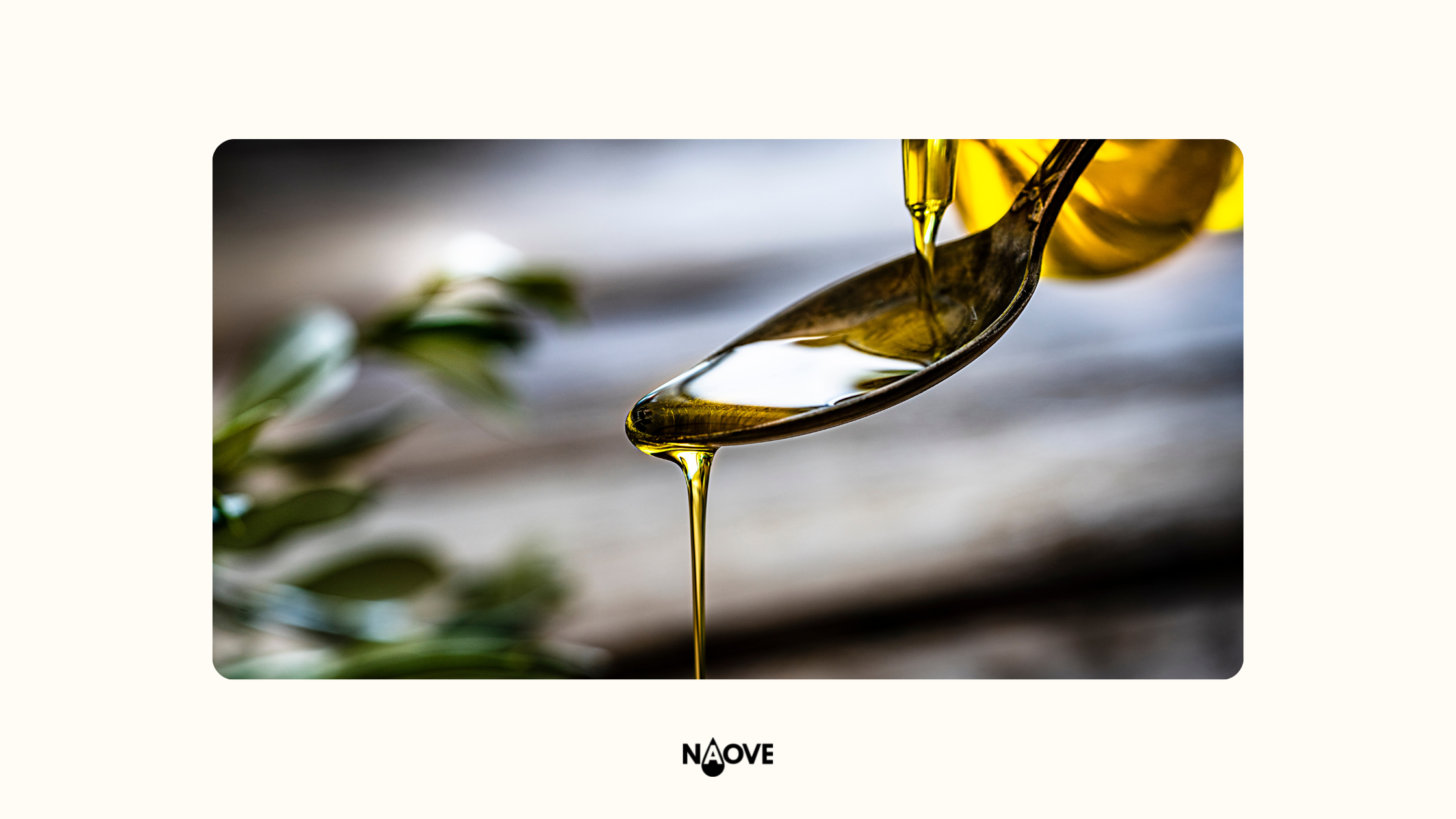 Aceite de oliva en cuchara